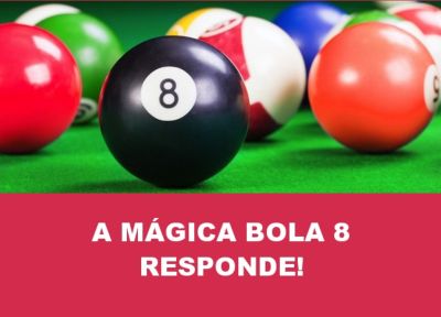Pergunte à bola mágica, a Magic 8-Ball, para finalmente obter uma resposta à sua pergunta.